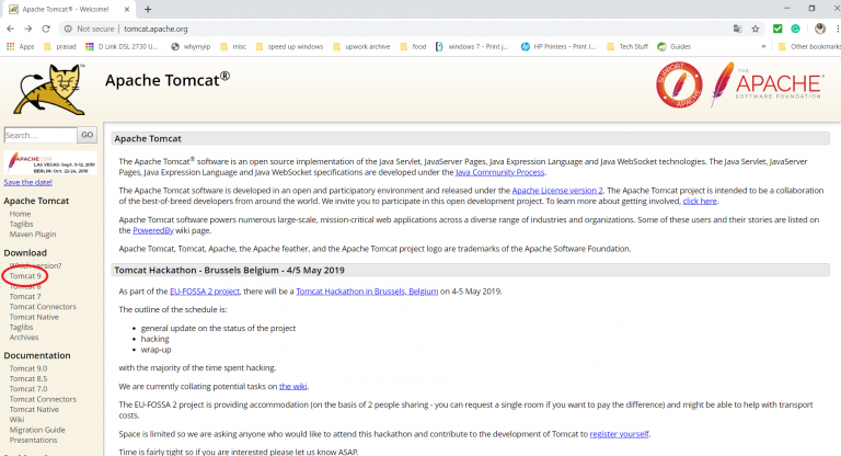 apache tomcat 8 download for windows 7 64 bit