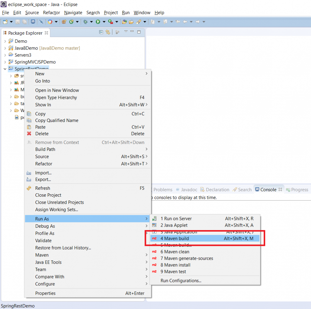 Creating A Spring Rest Application In Maven And Eclipse - Learnjava