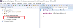 Creating a Java 9 Module Client